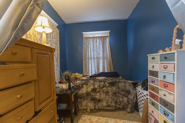 bedroom featuring carpet floors