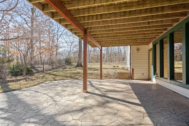 view of patio / terrace with a fenced backyard