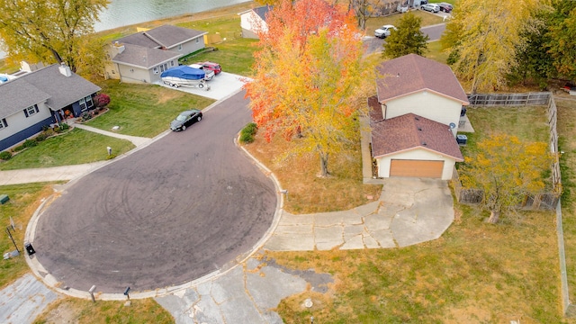 bird's eye view featuring a residential view