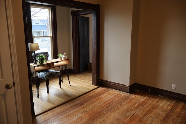 interior space featuring light hardwood / wood-style floors