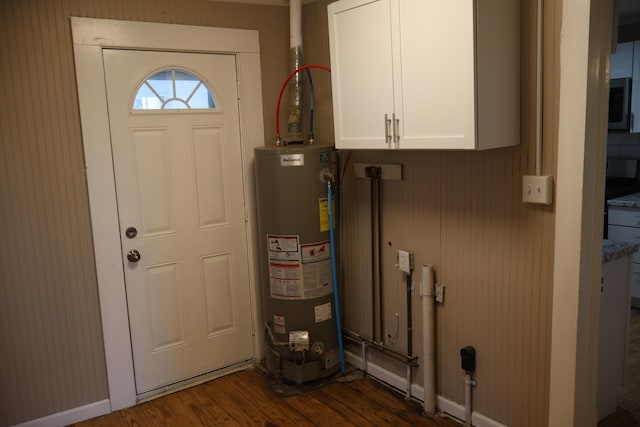 utilities featuring gas water heater