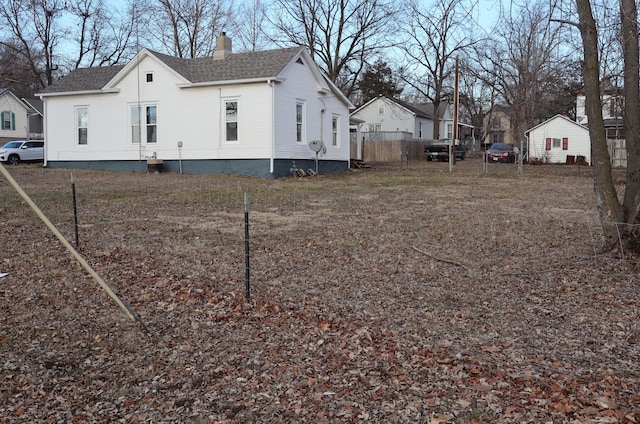 view of side of property