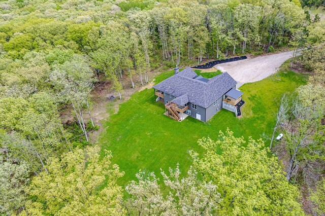 4503 E Mcgee Rd, Columbia, MO 65202 - bird's eye view with a wooded view