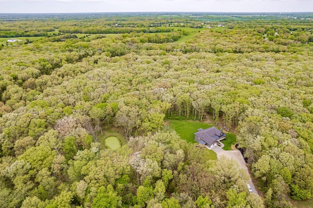 4503 E Mcgee Rd, Columbia, MO 65202 - birds eye view of property featuring a wooded view