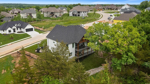 bird's eye view featuring a residential view