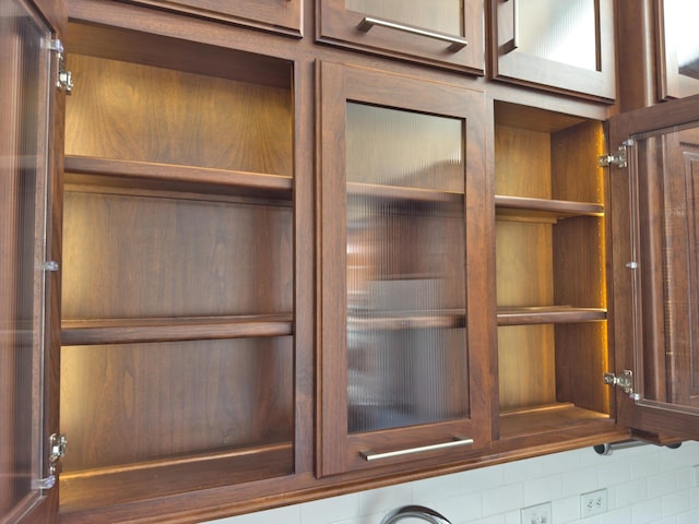 interior details with open shelves