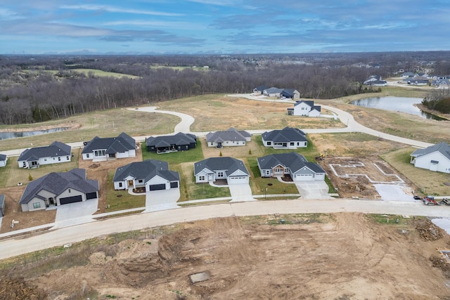 4509 Royal County Rd, Columbia, MO 65201 - drone / aerial view with a water view and a residential view