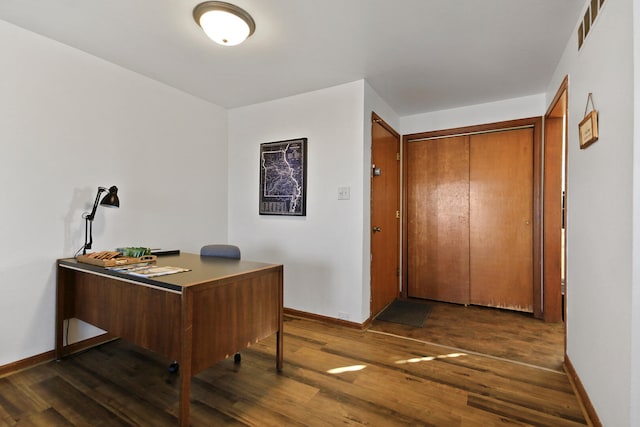 2417 Quail Dr, Columbia, MO 65202 - office featuring dark wood-type flooring