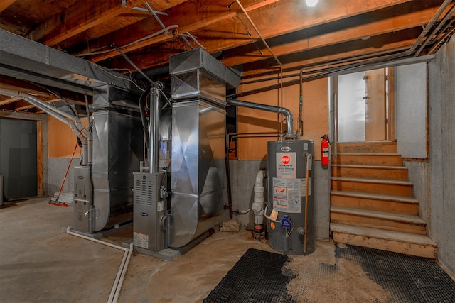 2417 Quail Dr, Columbia, MO 65202 - basement with water heater
