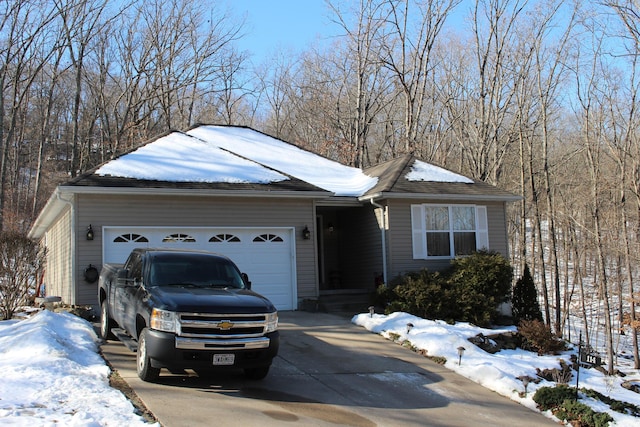 ranch-style house with a garage