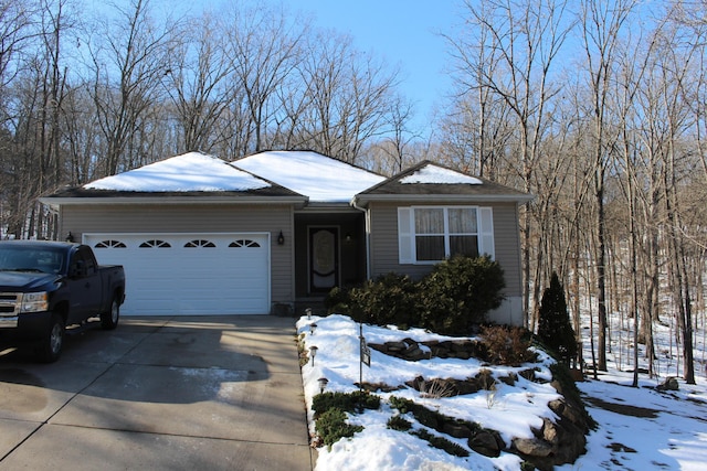 view of front of house featuring a garage