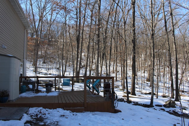 exterior space with a wooden deck