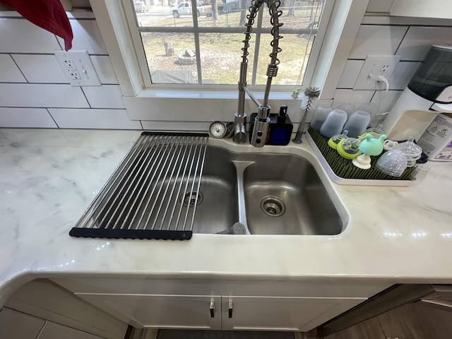 interior details featuring light countertops