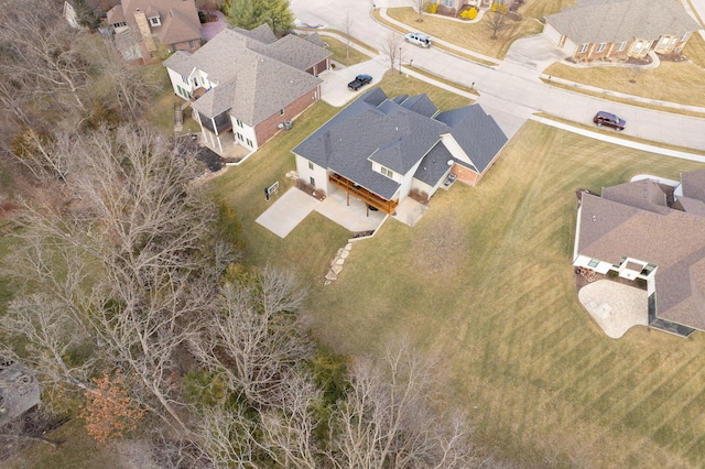 drone / aerial view featuring a residential view