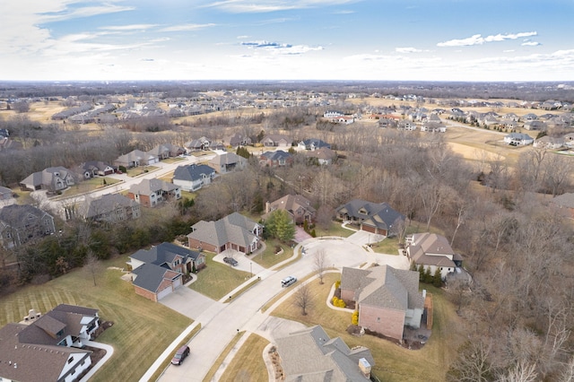 birds eye view of property featuring a residential view