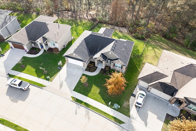 birds eye view of property featuring a residential view