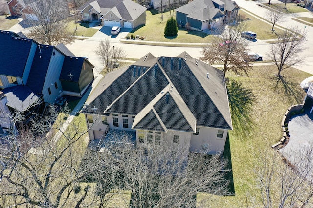 drone / aerial view featuring a residential view