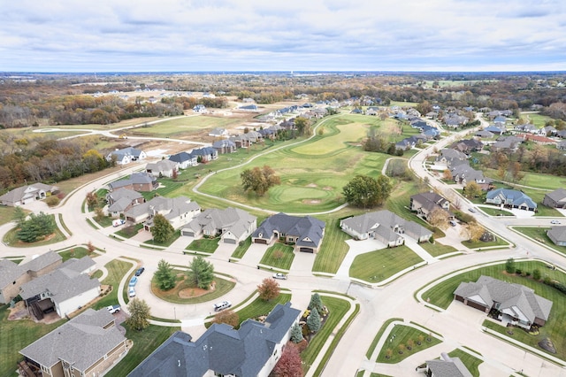 bird's eye view featuring a residential view