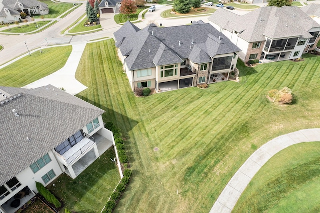 drone / aerial view featuring a residential view