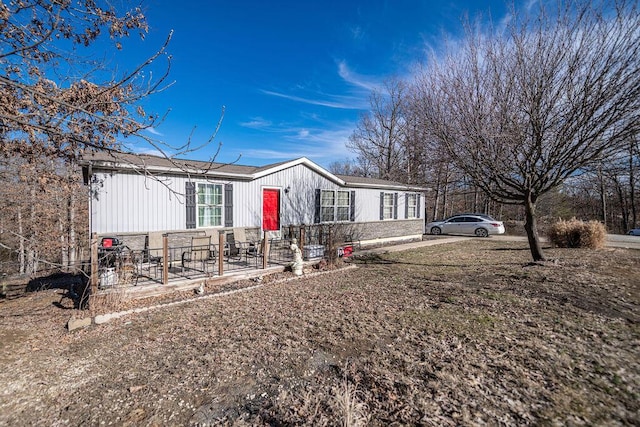 view of manufactured / mobile home