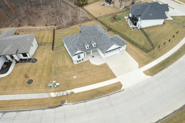 birds eye view of property