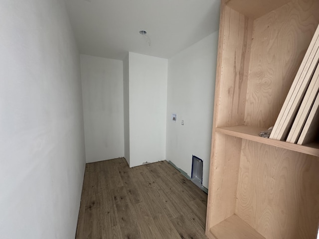 interior space featuring wood finished floors