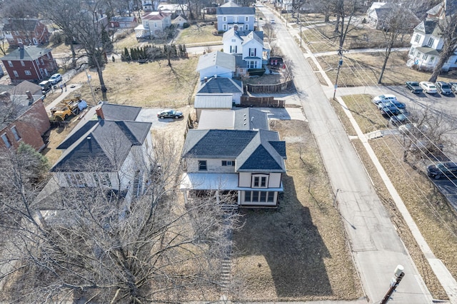 bird's eye view featuring a residential view