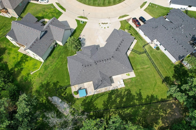 bird's eye view featuring a residential view