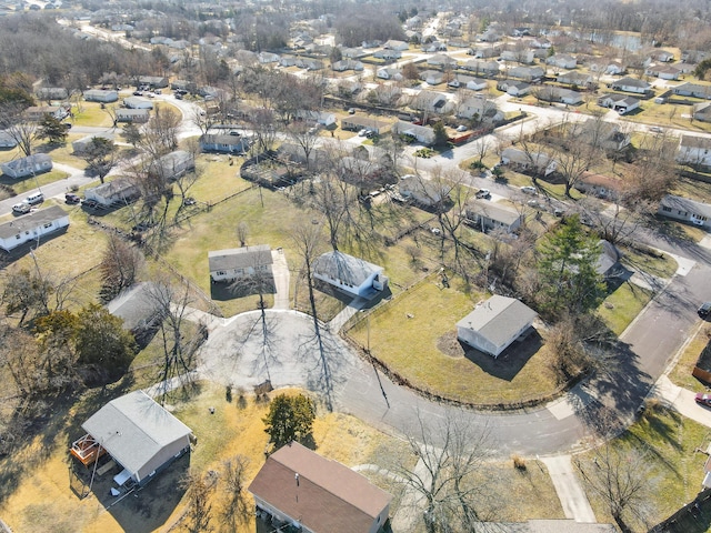 drone / aerial view featuring a residential view