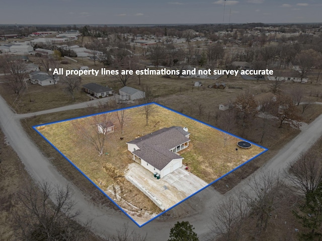 birds eye view of property