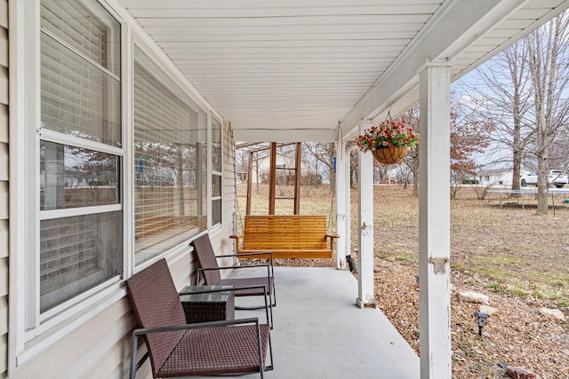 view of patio / terrace with covered porch