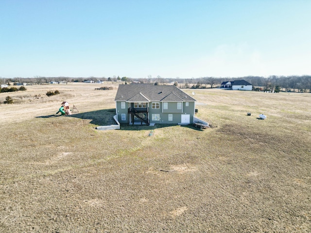 exterior space featuring a rural view