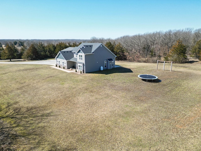 aerial view with a view of trees