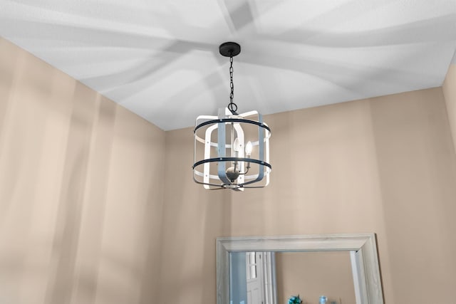 room details with a notable chandelier