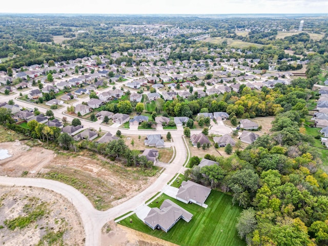 drone / aerial view featuring a residential view