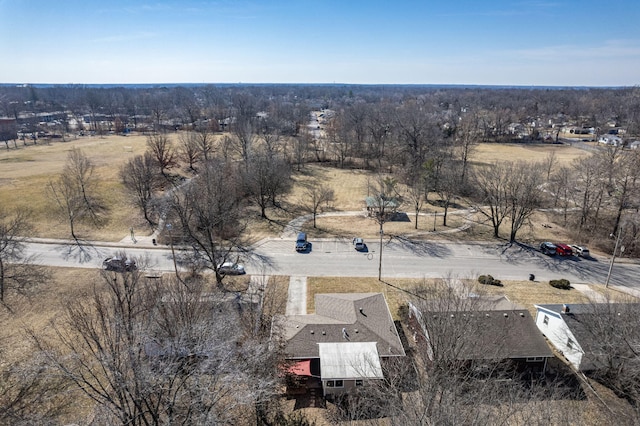 bird's eye view featuring a rural view