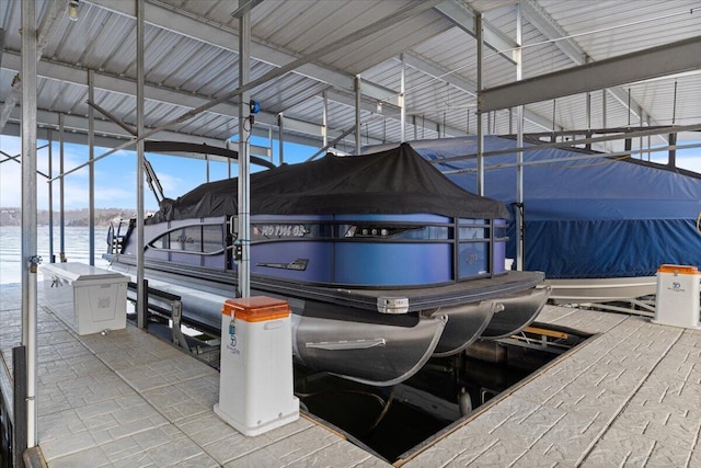 40 US Pl Unit 2B, Sunrise Beach, MO 65079 - dock area with boat lift
