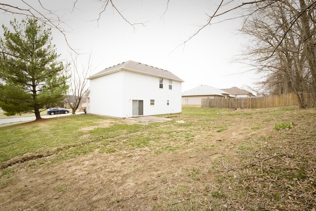 exterior space with fence