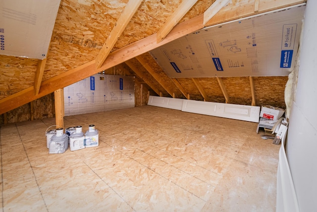 view of attic