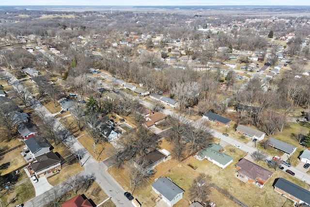 drone / aerial view featuring a residential view