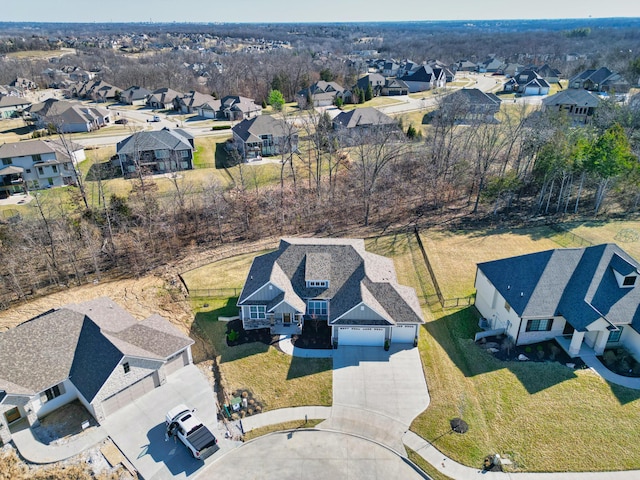 birds eye view of property featuring a residential view