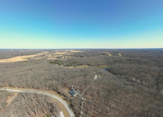 drone / aerial view featuring a rural view