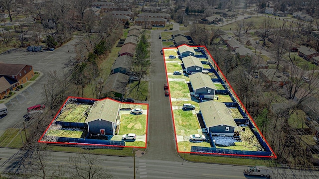 birds eye view of property featuring a residential view