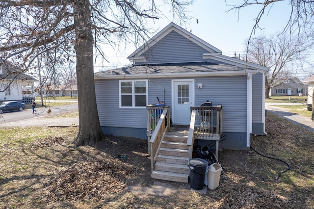 view of back of property