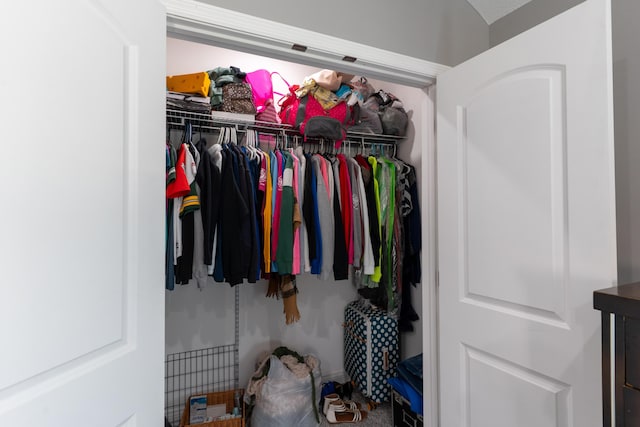 view of closet