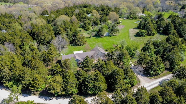 6116 E Forsee Rd, Ashland, MO 65010 - aerial view with a wooded view