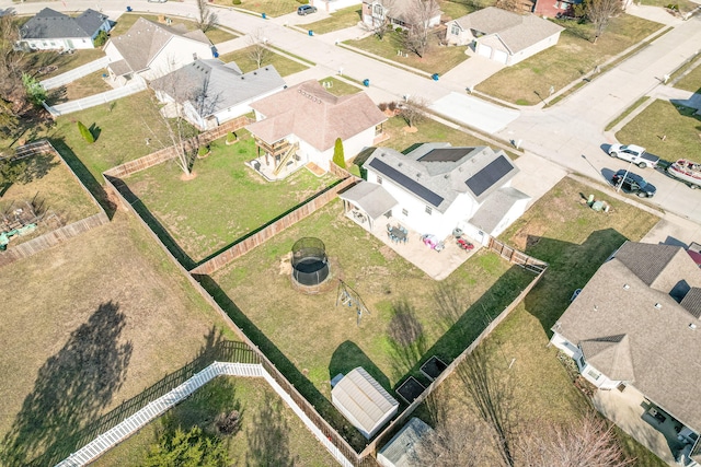 drone / aerial view featuring a residential view