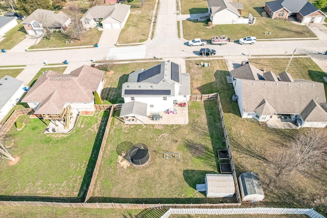 drone / aerial view with a residential view