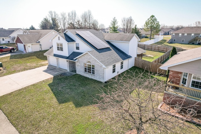 birds eye view of property featuring a residential view