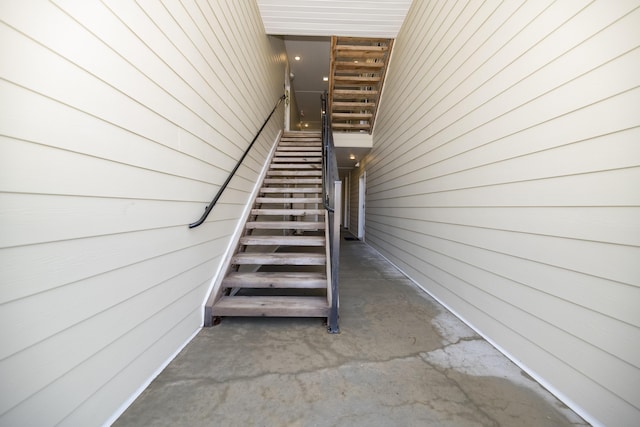 view of stairs